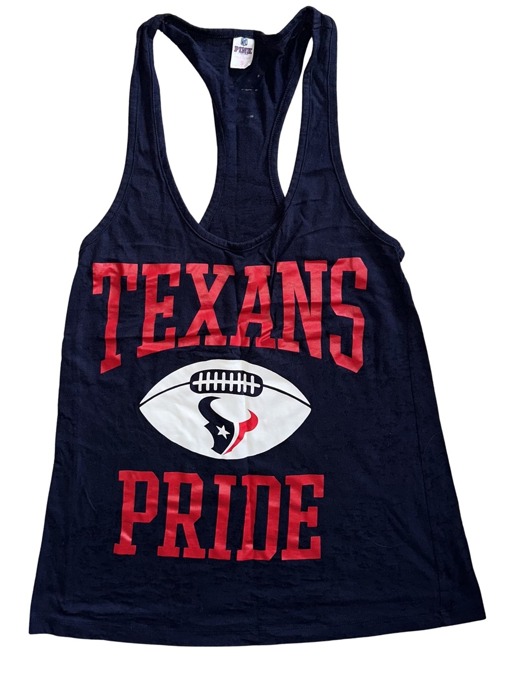PINK Victoria's Secret Navy & Red NFL Houston Texans Tank